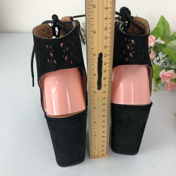 Paolo laser cut style black shoes size 10M (#9) - Picture 7 of 8